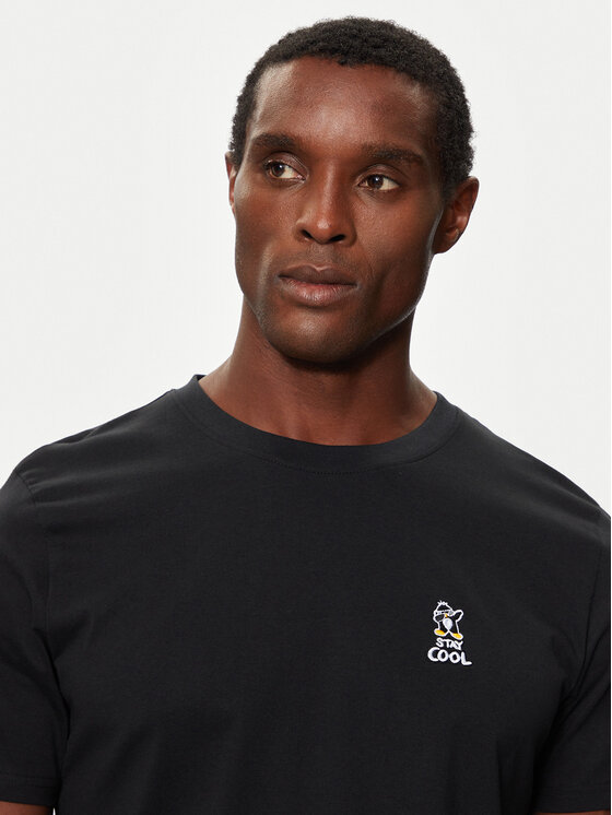 Lindbergh Lindbergh T-Shirt 30-400235 Schwarz Relaxed Fit