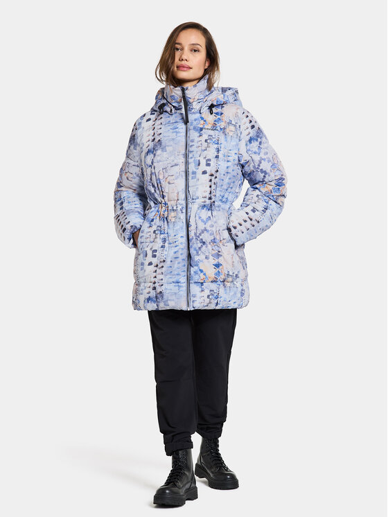 Didriksons Hanorac Sia Aop Wns Parka 504810 Albastru Standard Fit