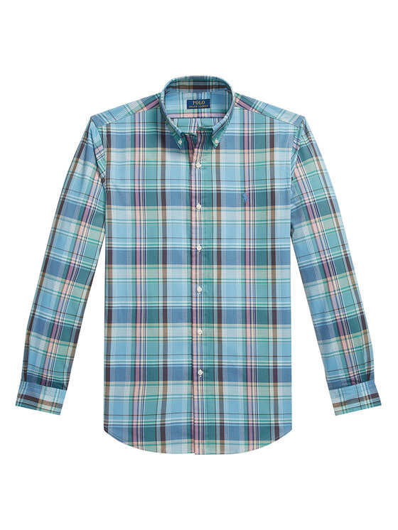 Polo Ralph Lauren Polo Ralph Lauren Πουκάμισο 710P06020007 Μπλε Custom Fit