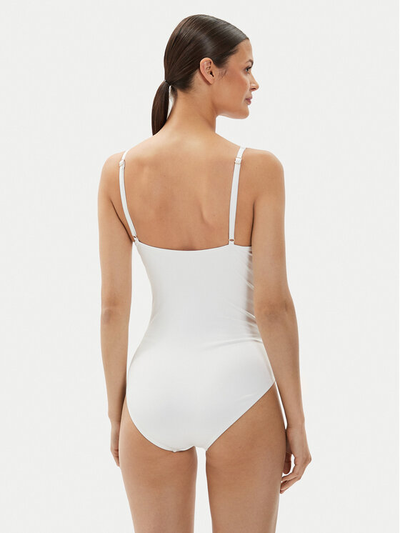 MICHAEL Michael Kors MICHAEL Michael Kors Costume da bagno Solids Logo MM7M759 Bianco