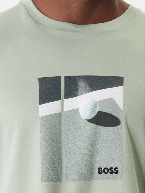 BOSS BOSS T-krekls Join 50554365 Zaļš Regular Fit