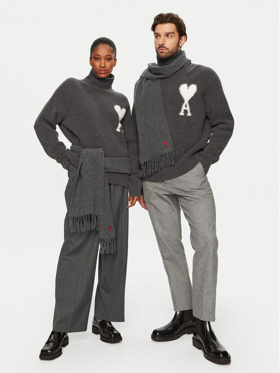 AMI Paris AMI Paris Dolcevita UKS425.KN0032 Grigio Relaxed Fit