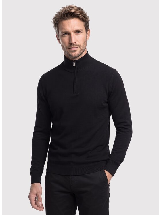 Pako Lorente Pako Lorente Sweter P26WF-2X-027 Czarny Straight Fit
