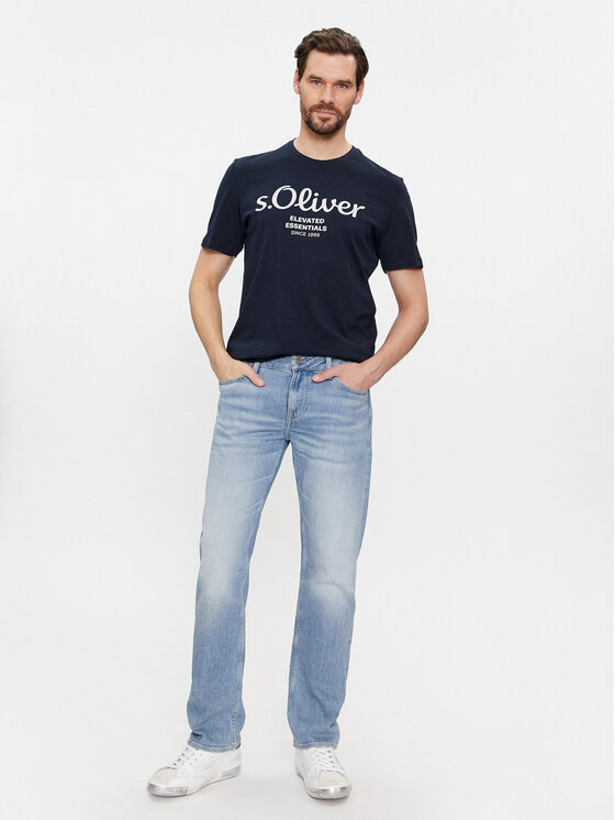 s.Oliver s.Oliver T-krekls 2139909 Zils Regular Fit