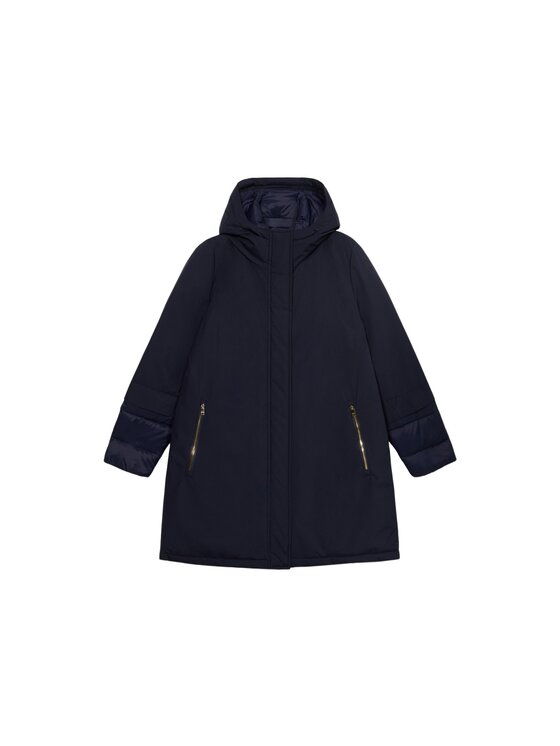 Oltre Oltre Giubbotto piumino F043R001462N034 Blu A-Line Fit