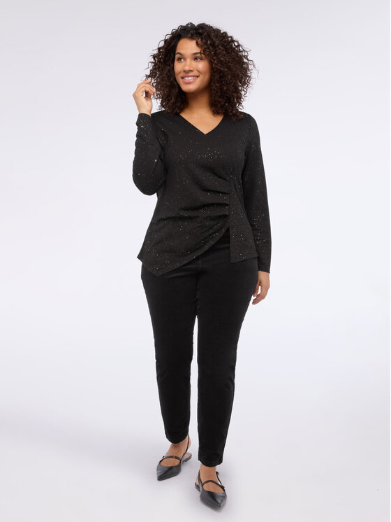 Fiorella Rubino Fiorella Rubino Spodnie materiałowe P013T005077N033 Czarny Slim Fit