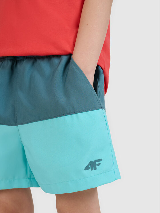 4F 4F Sportovní kraťasy VIBRANT WARMTH Tyrkysová Regular Fit
