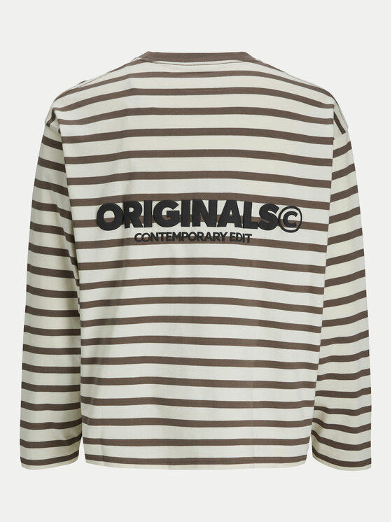 Jack&Jones Jack&Jones Pikkade varrukatega T-särk Islington 12273202 Beež Loose Fit