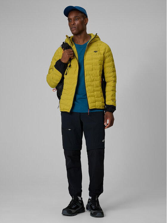 4F 4F Kurtka outdoor TREKKING Żółty Regular Fit