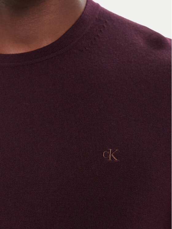 Calvin Klein Calvin Klein Pulover LV04LB305G Bordo rdeča Regular Fit
