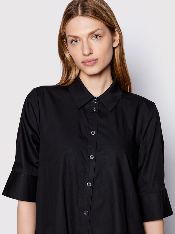Gestuz Gestuz Haljina košulja Avaligz 10906320 Crna Loose Fit