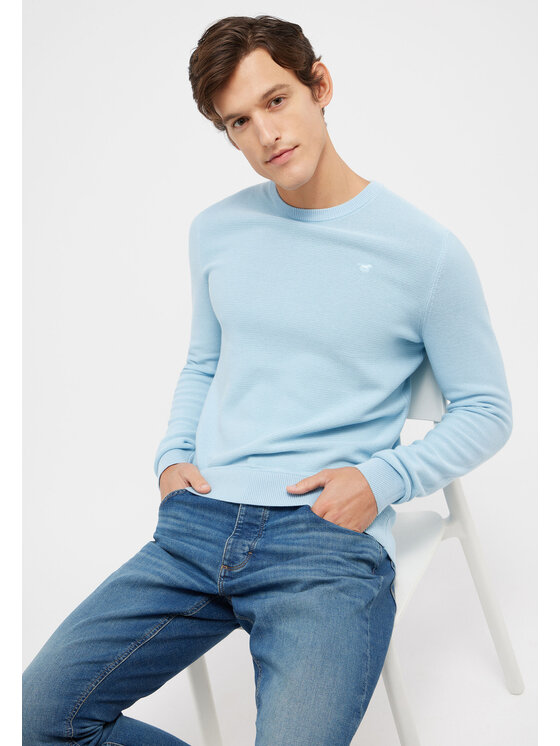 Mustang Mustang Maglione ELLIOT Blu Regular Fit