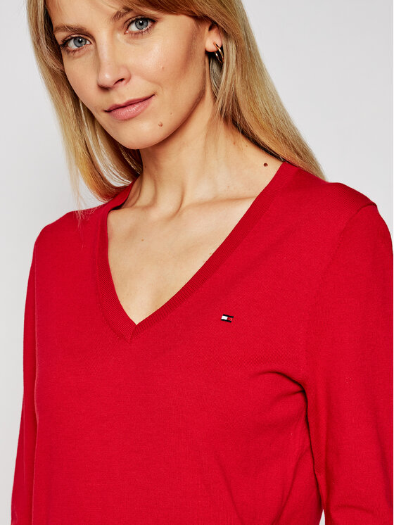 Pull rouge femme tommy hilfiger sales