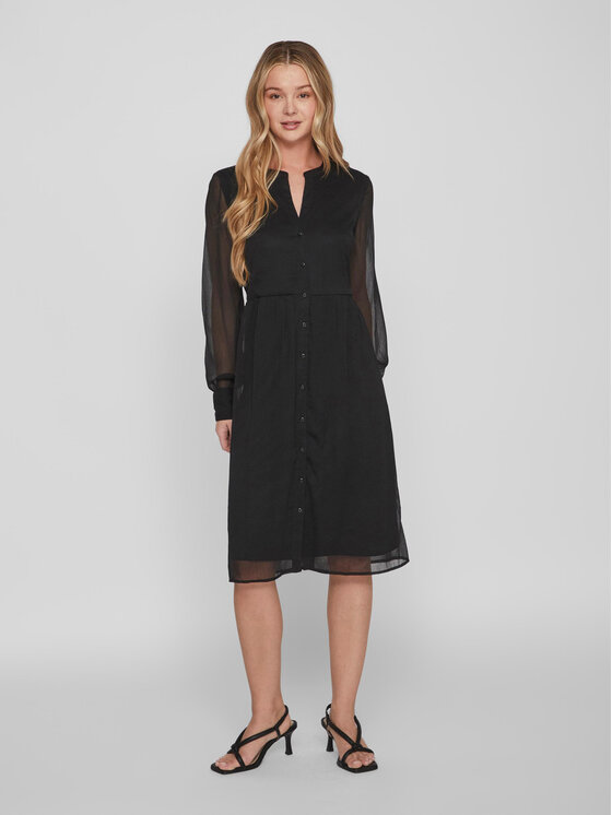 Vila Vila Rochie de zi Falia 14084475 Negru Regular Fit