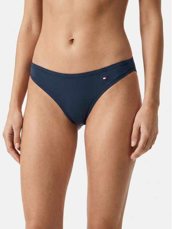 Tommy Hilfiger Tommy Hilfiger Kalhotky string UW0UW06046 Tmavomodrá