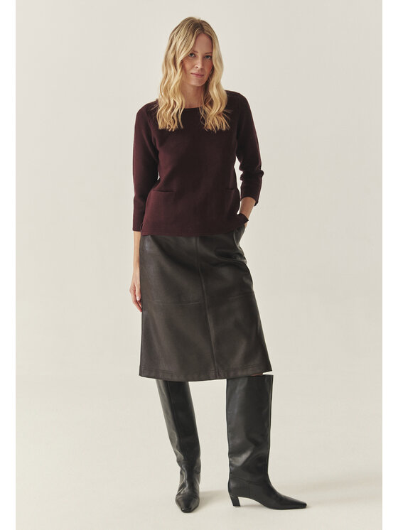TATUUM TATUUM Sweter ADELLE Fioletowy Classic Fit