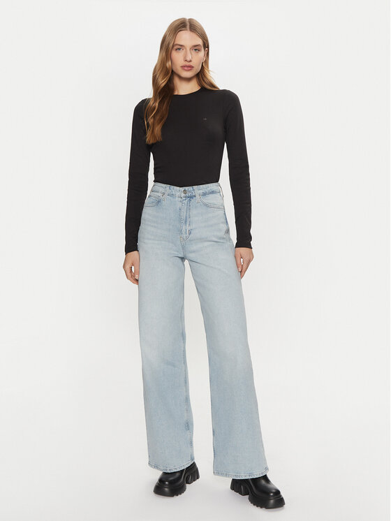 Calvin Klein Calvin Klein Blugi K20K208023 Albastru Wide Leg