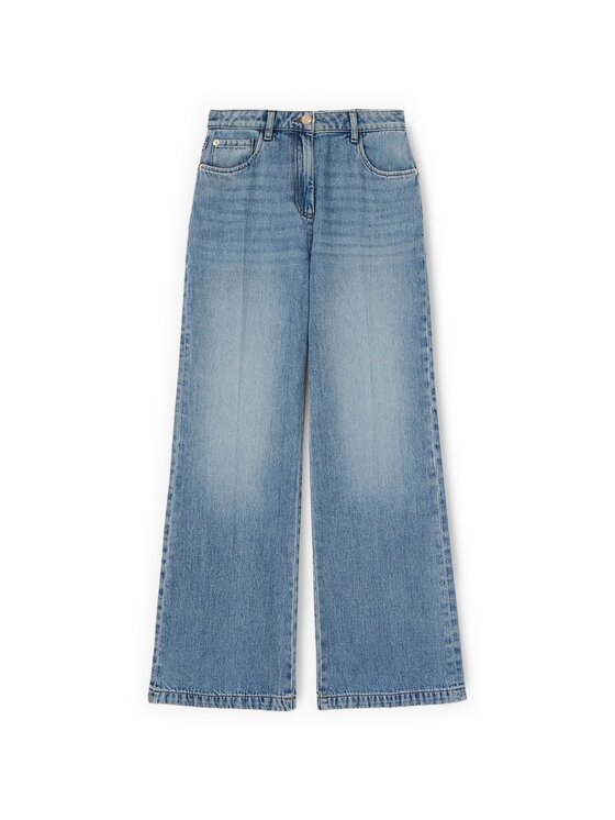 Motivi Motivi Jeansy P572Q104479N004 Turkusowy Flare Fit