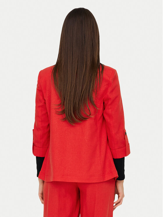 ONLY ONLY Švarkas Caro 15312199 Raudona Loose Fit