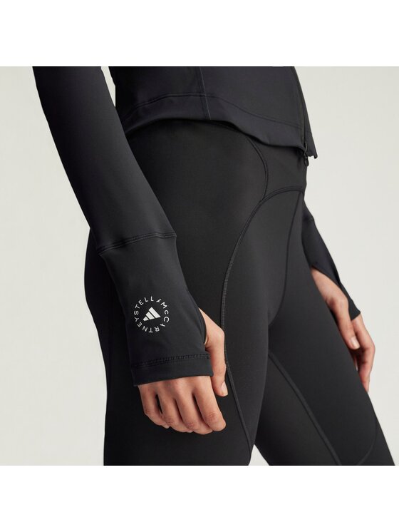 adidas by Stella McCartney adidas by Stella McCartney Kurtka do biegania By Stella McCartney Training Midlayer Czarny Slim Fit