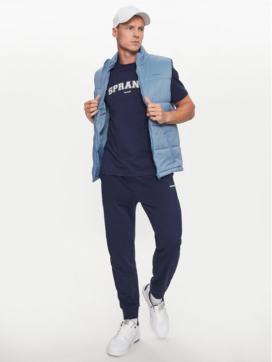 Sprandi Sprandi Αμάνικο Μπουφάν SP3-KAM002 Μπλε Regular Fit