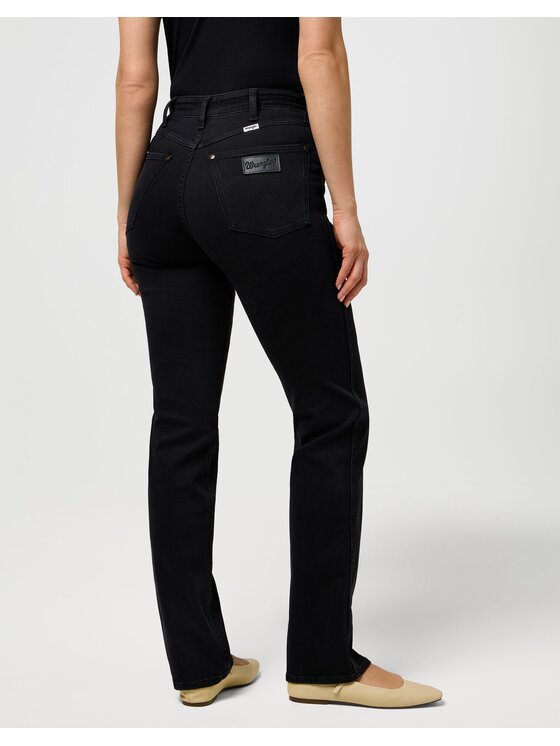 Wrangler Wrangler Jeansy STRAIGHT Czarny Straight Fit
