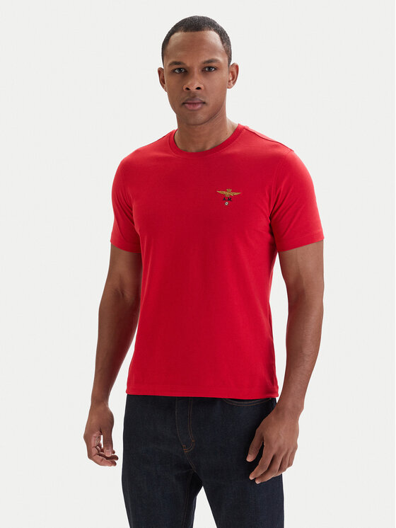 Aeronautica Militare Aeronautica Militare Majica 261TS1580UJ00372 Rdeča Regular Fit
