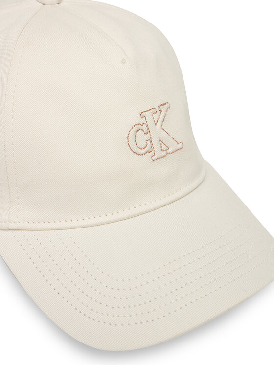 Calvin Klein Calvin Klein Бейсболка Monogram Shine Embroidery Cap LV04F5044G Білий