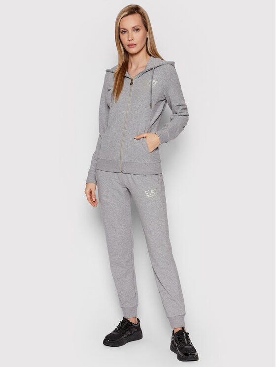 EA7 Emporio Armani Trening 3LTV60 TJCQZ 3905 Gri Regular Fit 3905 imagine noua