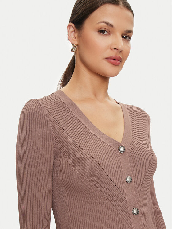 Guess Guess Kardigāns Kailey W4GR41 Z2U00 Bēšs Regular Fit