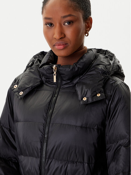 TWINSET TWINSET Μπουφάν πουπουλένιο 252TP2430 Μαύρο Regular Fit