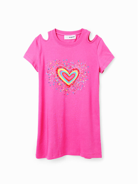 Desigual Desigual Sukienka codzienna 23SGVK09 Różowy Regular Fit