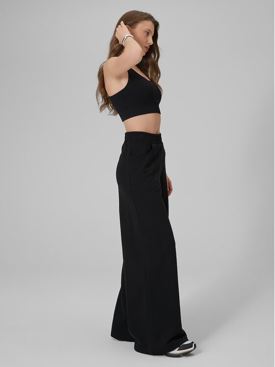 4F 4F Pantaloni da tuta 4FRSS26TTROF2011-20S Nero Loose Fit