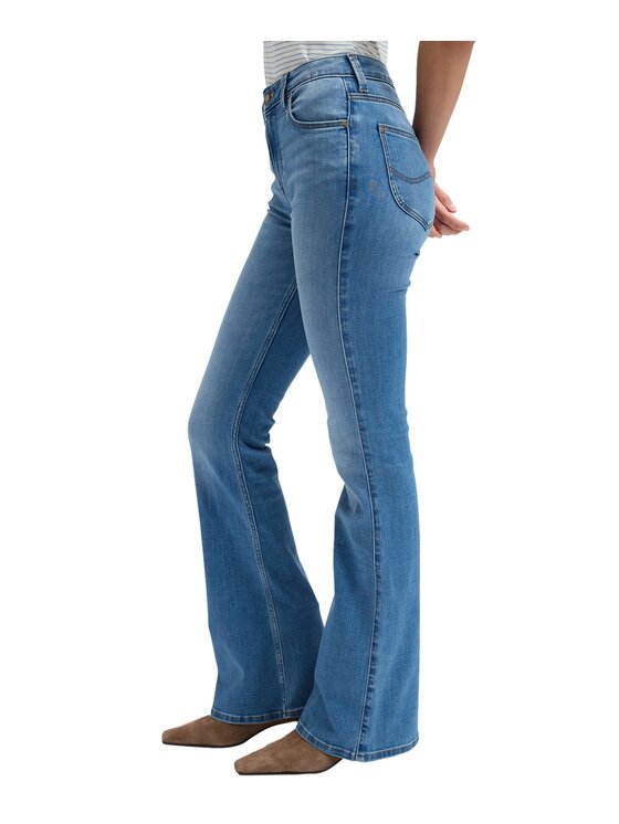 Lee Lee Jeansy Breese Niebieski Wide Leg