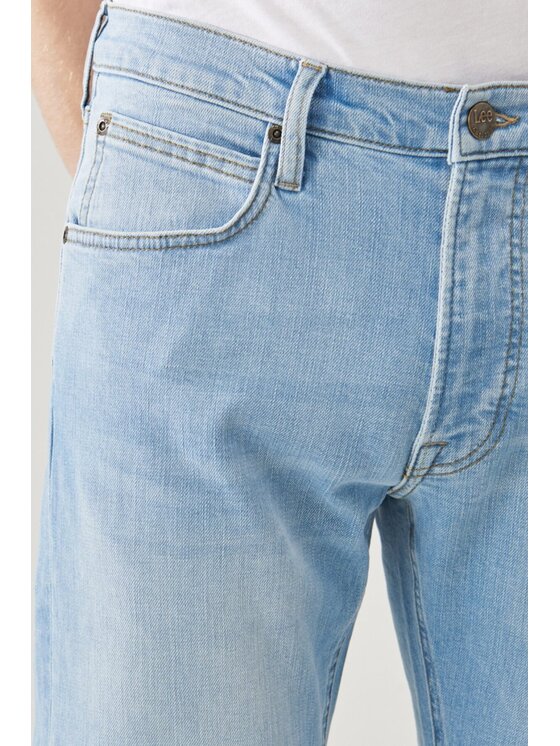 Lee Lee Jeansy DAREN ZIP FLY Niebieski Straight Fit