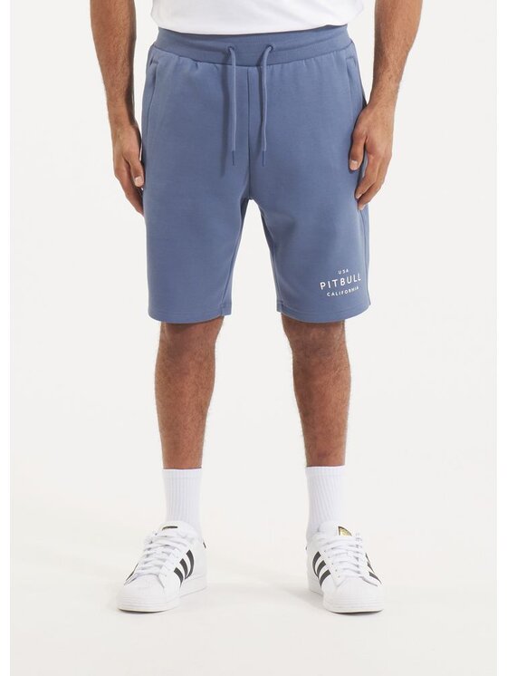 PITBULL PITBULL Szorty materiałowe Szorty dresowe męskie SAMPSON 3XL Niebieski Regular Fit