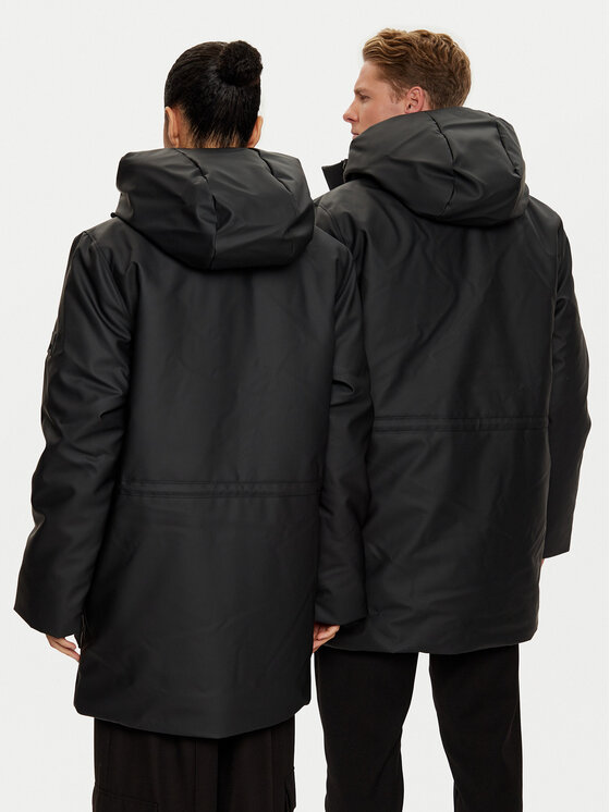 Rains Rains Kurtka zimowa Unisex Askim 15930 Czarny Regular Fit