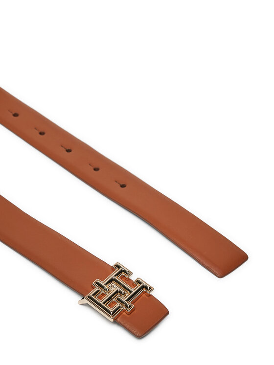 Tommy Hilfiger Tommy Hilfiger Жіночий ремінь Th Rev Monogram 3.0 AW0AW16840 Коричневий