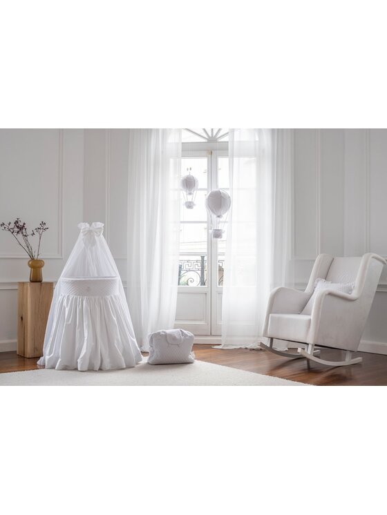 Caramella Caramella Dekoracja balon dekoracyjny Royal z kryształami Swarovski® mały Biały