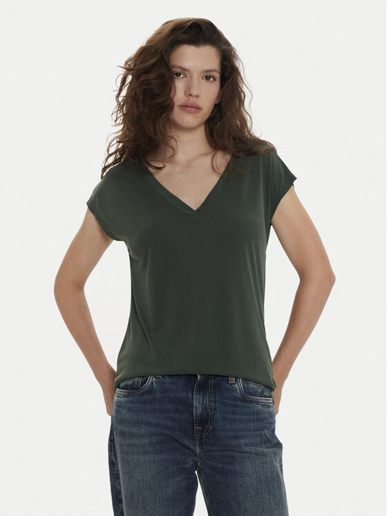 ONLY ONLY Marškinėliai Free 15287041 Žalia Regular Fit