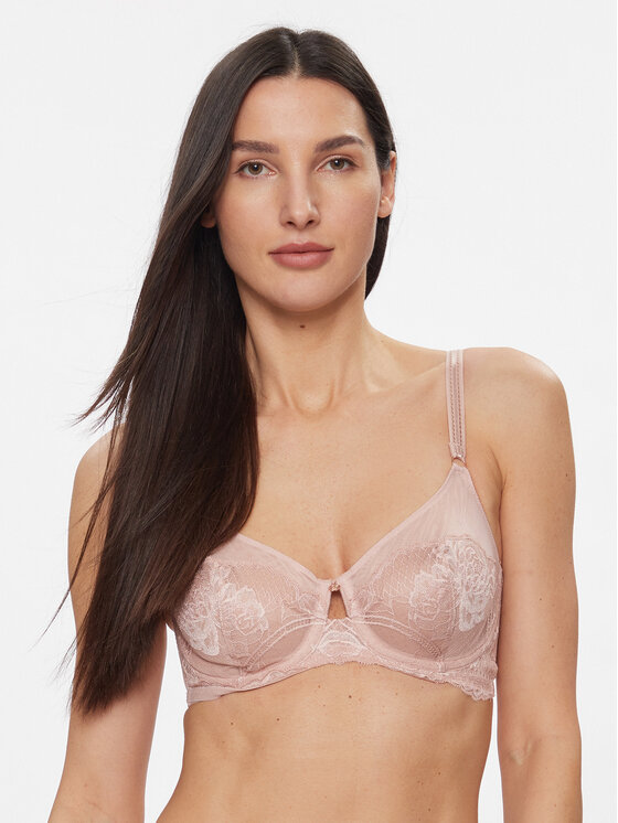 Triumph Biustonosz z fiszbiną Wild Peony Florale W01 10215982 Różowy