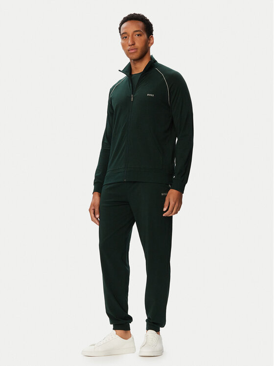 BOSS BOSS Суитшърт Mix&Match 50515307 Тъмнозелен Regular Fit