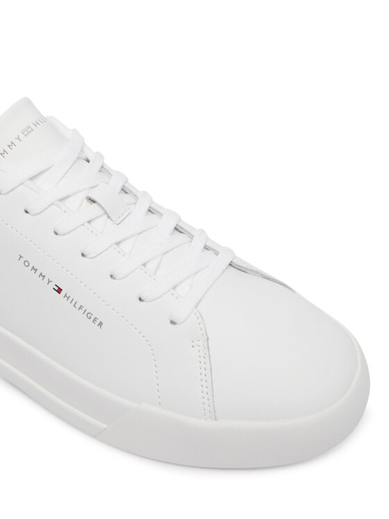 Tommy Hilfiger Tommy Hilfiger Sneakersy Th Court Core Ess Leather FM0FM05367 Biela