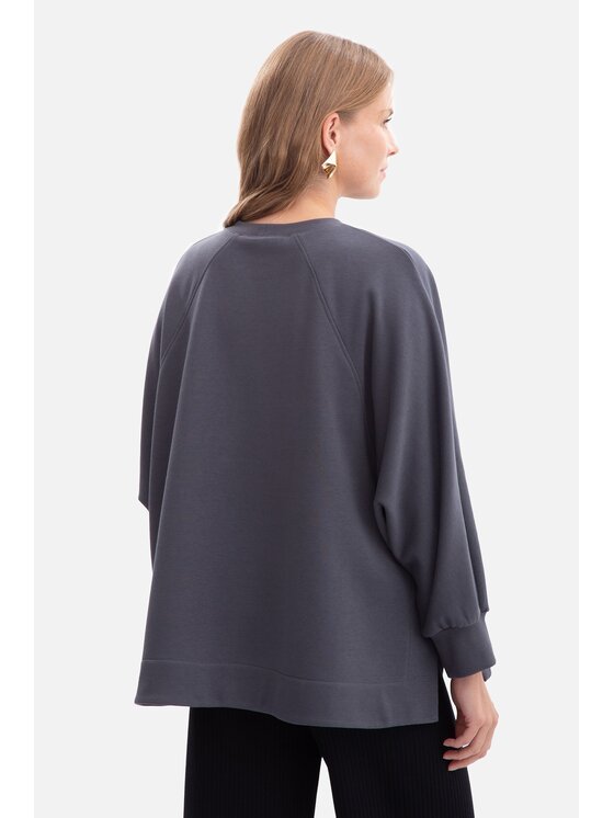 BeWear BeWear Bluza b306 Szary Baggy Fit