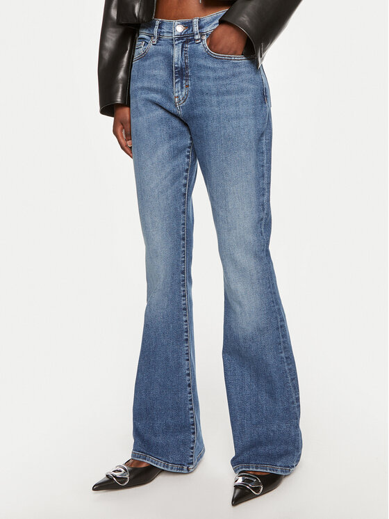 HUGO Hugo Jeans hlače Geflare 50522461 Modra Flare Fit