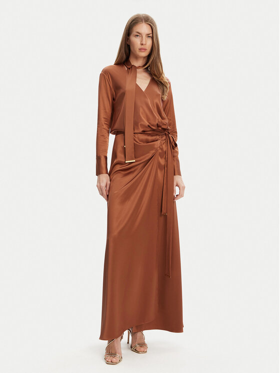 Marciano Guess Marciano Guess Abendkleid 5GGK00 7246A Dunkelrot Regular Fit