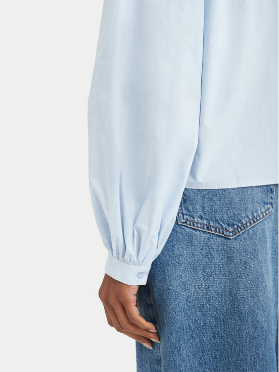 Simple Simple Krekls 62KLD102 Gaiši zila Regular Fit