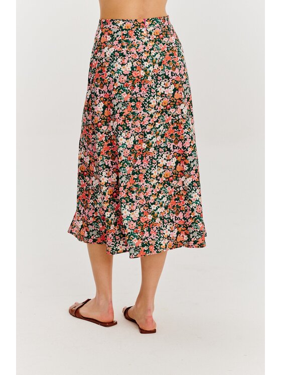 NAOKO NAOKO Spódnica midi Petalicious Kolorowy Regular Fit