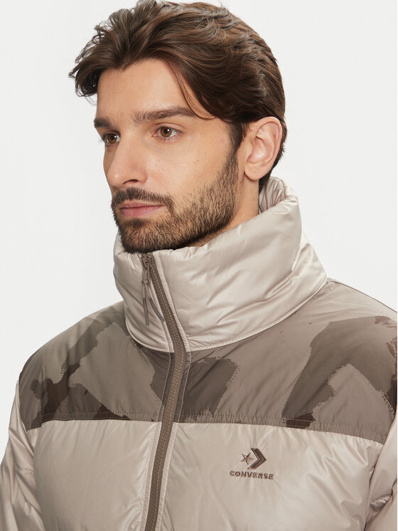 Converse Converse Pernata jakna Commercial 10027145-A02 Bež Regular Fit