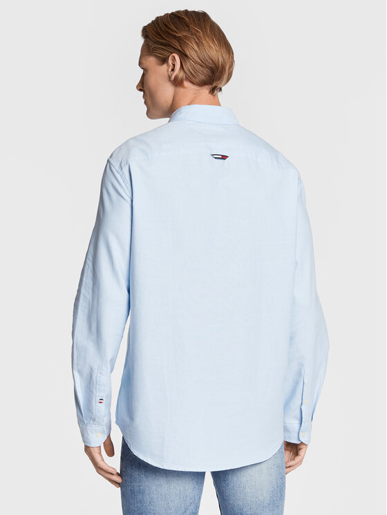 Tommy Jeans Tommy Jeans Camicia Serif Linear Oxford DM0DM15143 Blu Classic Fit